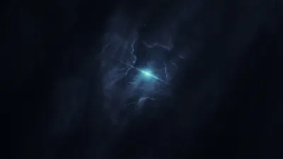 Blue Nebula Floats Dark Space Wallpaper 4K 3840x2160 A, Stunning, Blue, Nebula, Floats, In, Dark, Cosmic, Backdrop, Offering, Captivating, Glimpse, Brown, Gray, Ultrawide, 4k