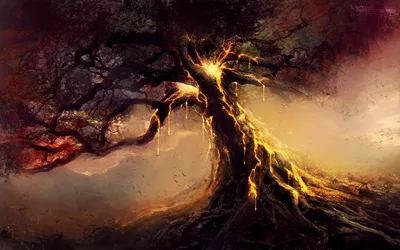 Bold Mystical Wallpaper Nature Wallpaper 4K 1680x1050 Hd, Wallpaper, Of, A, Mystical, Fantasy, Landscape, Featuring, Ancient, Tree, Glowing, Branches, Gray, Orange, Ultrawide