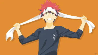 Moody Vibrant Wallpaper Minimal Wallpaper 4K 1920x1080 A, Vibrant, Minimalist, Hd, Wallpaper, Featuring, Sōma, Yukihira, Food, Wars, Shokugeki, Soma, Orange, Brown, Ultrawide, Full HD
