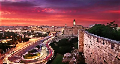 Dreamy Panoramic Wallpaper World Wallpaper 4K 2013x1080 Hd, Pc, Desktop, Wallpaper, Panoramic, City, View, Of, Jerusalem, Sunset, Man-made, Ancient, Brown, Red, Orange, Ultrawide, Full HD