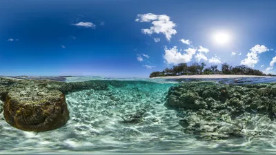 Vibrant Underwater Great Barrier Abstract Wallpaper 4K 7678x4318 Reef, Ultrawide, 4k