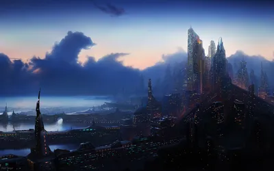 Sci Cityscape Sunset Blending City World Wallpaper 4K 1920x1200 Hd, Desktop, Wallpaper, Of, A, Sci-fi, Cityscape, At, Sunset, Blending, City, Lights, White, Brown, Ultrawide, Full HD