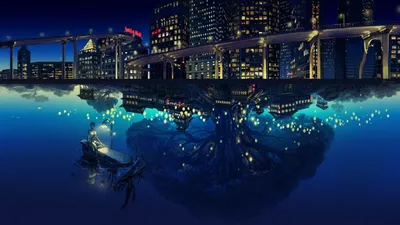 Anime Wallpaper 1918x1078 Abstract Wallpaper 4K 1918x1078 Dark Blue, Ultrawide