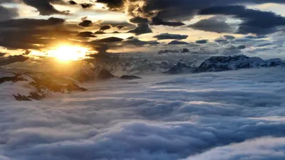 Bright Sunset Wallpaper Wallpaper 4K, Nature category
