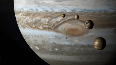 Jupiter Its Swirling Gas Space Wallpaper 4K 3840x2160 A, Stunning, 4k, Ultra, Hd, Wallpaper, Featuring, Jupiter, Showcasing, Swirling, Gas, Clouds, Gray, Ultrawide