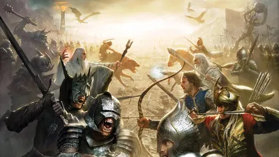 Epic Fantasy Inspired Lord Fantasy Wallpaper 4K 1920x1080 Epic, Fantasy, Wallpaper, Inspired, By, The, Lord, Of, Rings, Depicting, Dramatic, Battle, White, Ultrawide, Full HD