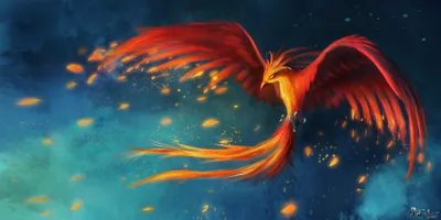 Vibrant Phoenix Fiery Fantasy Wallpaper 4K 3600x1800 A, Vibrant, Phoenix, With, Fiery, Red, And, Gold, Feathers, Soars, Against, Mystical, Brown, Gray, Ultrawide, QHD