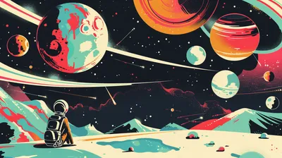 Colorful Astronaut Spacesuit Gazing Space Wallpaper 4K 2912x1632 Colorful, Hd, Desktop, Wallpaper, Featuring, An, Astronaut, In, Spacesuit, Gazing, Vibrant, Cosmic, White, Ultrawide, QHD