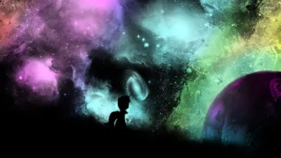 General Wallpaper 1918x1078 Space Wallpaper 4K 1918x1078 Neon-colored, Ultrawide