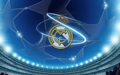 Real Madrid Logo Glowing Effect Space Wallpaper 4K 1678x1048 Real, Ultrawide