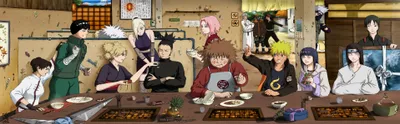 Anime Naruto Characters Abstract Wallpaper 4K 3838x1198 Meal, Ultrawide, QHD