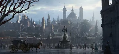 Detailed Fantasy City Towering Spires World Wallpaper 4K 2370x1080 Hd, Pc, Desktop, Wallpaper, Showcasing, A, Detailed, Fantasy, City, Towering, Spires, Domes, Gray, White, Ultrawide, Full HD