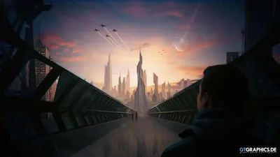Depicting Futuristic Sci City Towering World Wallpaper 4K 1920x1080 Hd, Pc, Desktop, Wallpaper, Depicting, A, Futuristic, Sci-fi, City, Towering, Skyscrapers, Glowing, White, Ultrawide, Full HD