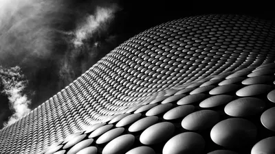 Abstract Cgi Textured Wave Abstract Wallpaper 4K 1920x1080 An, Abstract, Cgi, Artwork, Featuring, A, Textured, Wave-like, Structure, Covered, Circular, Patterns, Gray, White, Ultrawide, Full HD