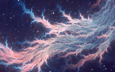 Bright Abstract Wallpaper Space Wallpaper 4K 1920x1200 Hd, Abstract, Fractal, Artwork, Featuring, Swirling, Glowing, Tendrils, Pink, Blue, Against, Dark, Gray, Ultrawide, Full HD