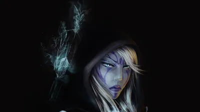 Moody Character Wallpaper Black/Dark Wallpaper 4K 1920x1080 A, Striking, Hd, Wallpaper, Featuring, Character, From, Dota, Draped, Dark, Hood, Intense, Gray, Ultrawide, Full HD
