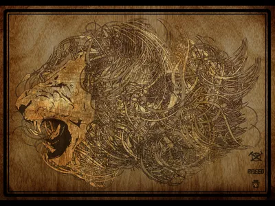 Vivid Artistic Wallpaper Abstract Wallpaper 4K 1600x1200 Artistic, Hd, Desktop, Wallpaper, Featuring, An, Abstract, Intricately, Detailed, Roaring, Lion, Head, Brown, Landscape