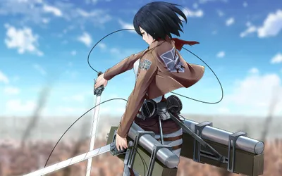 Sleek Mikasa Wallpaper Black/Dark Wallpaper 4K 2100x1313 Hd, Desktop, Wallpaper:, Featuring, Mikasa, Ackerman, From, Attack, Titan, She, Has, Short, Gray, White, Pink, Ultrawide, Full HD