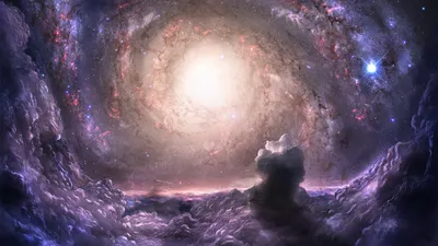 Swirling Galaxy Filled Vibrant Colors Space Wallpaper 4K 1920x1080 A, Stunning, Hd, Pc, Desktop, Wallpaper, Featuring, Swirling, Galaxy, Filled, Vibrant, Colors, White, Ultrawide, Full HD