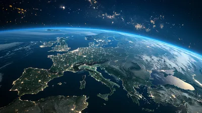 Dark Earth Wallpaper Black/Dark Wallpaper 4K 2912x1632 A, Stunning, Hd, Image, Of, Earth, From, Space, Showcasing, Europe, Illuminated, Night, Pink, Gray, Ultrawide, QHD