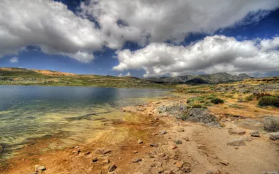 Bright Serene Wallpaper Nature Wallpaper 4K 2560x1600 A, Stunning, Hd, Desktop, Wallpaper:, Featuring, Serene, Lake, Surrounded, Desert-like, Landscape, Mountains, Gray, Ultrawide, QHD
