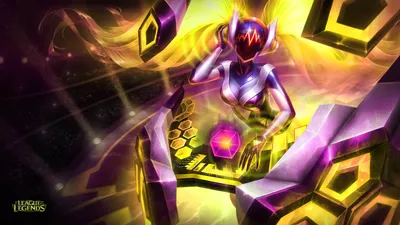 Bright Sona Wallpaper Games Wallpaper 4K 1920x1080 Hd, Desktop, Wallpaper, Featuring, Dj, Sona, From, League, Legends, Surrounded, Vibrant, Music, Black, Ultrawide, Full HD
