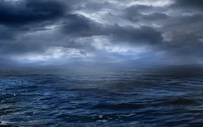 Dreamy Dark Wallpaper Nature Wallpaper 4K 1920x1200 Dark, Storm, Clouds, Gather, Over, The, Ocean, Horizon, Creating, Dramatic, Moody, Desktop, Gray, Ultrawide, Full HD