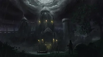 Warrior Rain Night Dark Black/Dark Wallpaper 4K 1918x1078 Rain, Ultrawide