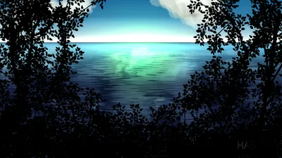 Scenic Dark Blue Artistic Ocean Nature Wallpaper 4K 3838x2158 Dark Blue, Teal, Ultrawide, QHD