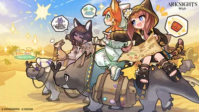 Arknights Chibi Operators Riding Abstract Wallpaper 4K 1920x1080 Hd, Pc, Desktop, Wallpaper, Of, (arknights), Chibi, Operators, Riding, Armored, Beasts, Pink, Gray, White, Ultrawide, Full HD