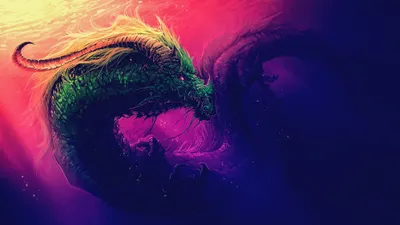 Vibrant Vibrant Wallpaper Fantasy Wallpaper 4K 3840x2160 A, Vibrant, Hd, Desktop, Wallpaper:, Featuring, Majestic, Fantasy, Dragon, Emerging, Water, Set, Red, Pink, Purple, Ultrawide, 4k