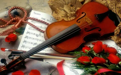 Moody Beautifully Wallpaper Abstract Wallpaper 4K 2560x1600 A, Beautifully, Composed, Hd, Desktop, Wallpaper, Featuring, Violin, Surrounded, Sheet, Music, Vibrant, White, Brown, Ultrawide, QHD