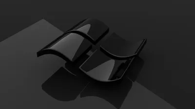 Minimalist Black Windows Technology Wallpaper 4K 3840x2160 Minimalist, Black, Windows, Logo, With, A, Sleek, Glossy, Finish, Set, Against, Dark, Ultrawide, 4k