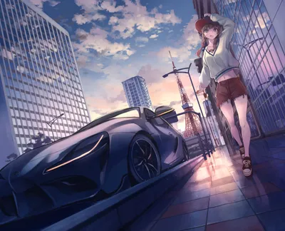 Calm Anime Wallpaper World Wallpaper 4K 2223x1798 Anime-style, Hd, Wallpaper, Of, A, Girl, With, Braided, Brown, Hair, Standing, Near, Gray, Square, Full HD