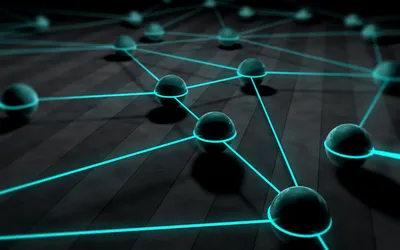 Cgi Abstract Design Black/Dark Wallpaper 4K 1680x1050 3d, Cgi, Abstract, Design, Featuring, A, Network, Of, Interconnected, Spheres, Illuminated, Vibrant, Brown, Orange, Ultrawide