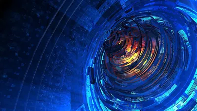 Calm Cgi Wallpaper Abstract Wallpaper 4K 1920x1080 Hd, 3d, Cgi, Artistic, Abstract, Design, With, Swirling, Blue, Orange, Elements, Creating, Brown, Ultrawide, Full HD