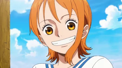 Anime Close Nami Nature Wallpaper 4K 1920x1080 Hd, Pc, Desktop, Wallpaper, Anime, Close-up, Of, Nami, One, Piece, Smiling, Under, White, Ultrawide, Full HD