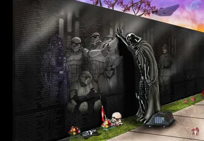 Darth Vader Touching Nature Wallpaper 4K 3000x2076 Hd, Wallpaper, Featuring, Darth, Vader, Touching, A, Memorial, Wall, Ghostly, Stormtroopers, Anakin, Gray, Landscape, QHD