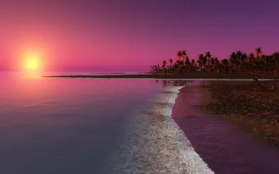 Serene Serene Wallpaper Nature Wallpaper 4K 1920x1200 Hd, Pc, Desktop, Wallpaper, Showcasing, A, Serene, Beach, Sunset, Calm, Waters, Silhouetted, Brown, Gray, Ultrawide, Full HD