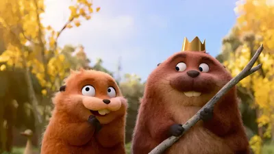 Movie Hoppers Two Animated Beaver Nature Wallpaper 4K 1920x1080 Hd, Pc, Desktop, Wallpaper, From, The, Movie, Hoppers, Featuring, Two, Animated, Beaver-like, White, Ultrawide, Full HD