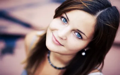 Close Woman Blue Eyes Gentle Black/Dark Wallpaper 4K 1920x1200 A, Beautiful, Hd, Desktop, Wallpaper, Featuring, Close-up, Woman, Striking, Blue, Eyes, Gentle, White, Ultrawide, Full HD
