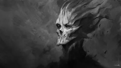 General Wallpaper 1918x1078 Black/Dark Wallpaper 4K 1918x1078 Dark-themed, Skull-like, Ultrawide