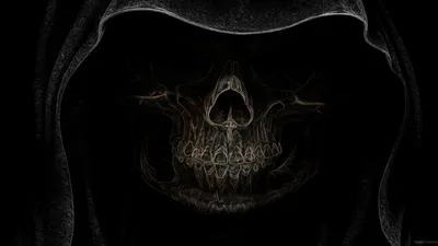 Misty Dark Wallpaper Black/Dark Wallpaper 4K 1920x1080 A, Dark, Eerie, Skull, Emerges, From, Shadow, Embodying, Horror, Intricate, Details, Evokes, Ultrawide, Full HD