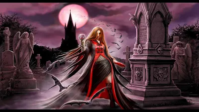 Calm Dark Wallpaper Black/Dark Wallpaper 4K 1920x1080 A, Dark, Gothic, Hd, Wallpaper:, Featuring, Mysterious, Figure, Flowing, Red, Cloak, Amidst, Brown, Gray, Ultrawide, Full HD
