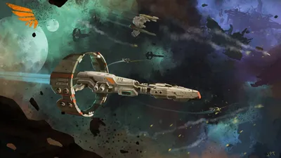 Sci Depicting Massive Starship Space Wallpaper 4K 2730x1534 Sci‑fi, Ultrawide, QHD