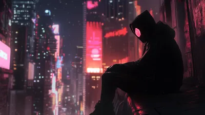 Cyberpunk Themed Spider Man World Wallpaper 4K 2912x1632 A, Cyberpunk-themed, Wallpaper, Featuring, Spider-man, In, Dark, Hoodie, Gazing, Over, Vibrant, Cityscape, White, Brown, Ultrawide, QHD