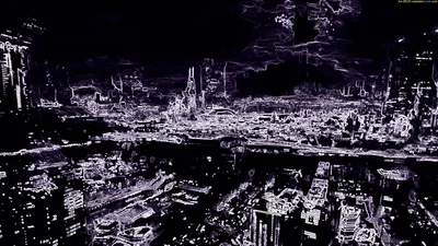 Abstract Sci Cityscape Glowing World Wallpaper 4K 1918x1078 Sci‑fi, Space-themed, High-definition, Ultrawide