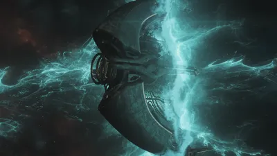 Warframe Helmet Split Glowing Void Space Wallpaper 4K 1918x1078 Void, Ultrawide