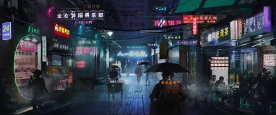 Cyberpunk Cityscape China Night Neon World Wallpaper 4K 2860x1198 Neon-lit, Sci‑fi, Ultrawide, QHD