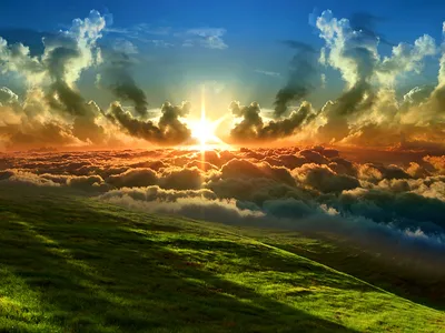 Breathtaking Sunset Lush Nature Wallpaper 4K 1598x1198 Landscape